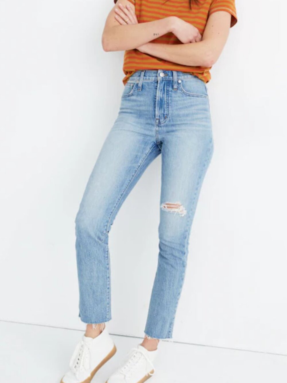 Madewell The Petite Perfect Vintage Jean in Rosabelle Wash: Comfort Stretch 25P